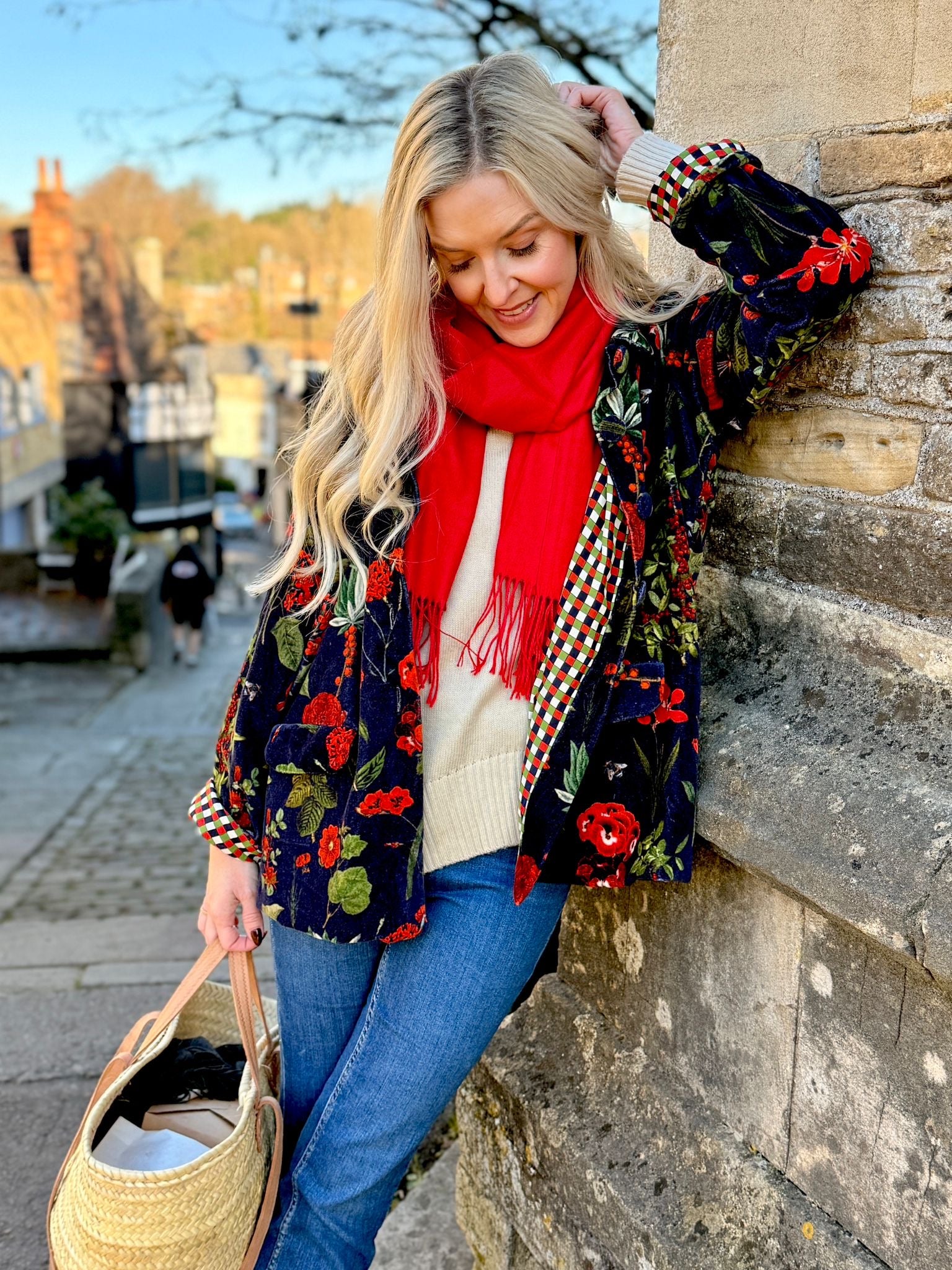 Brompton Velvet Coat - Berries