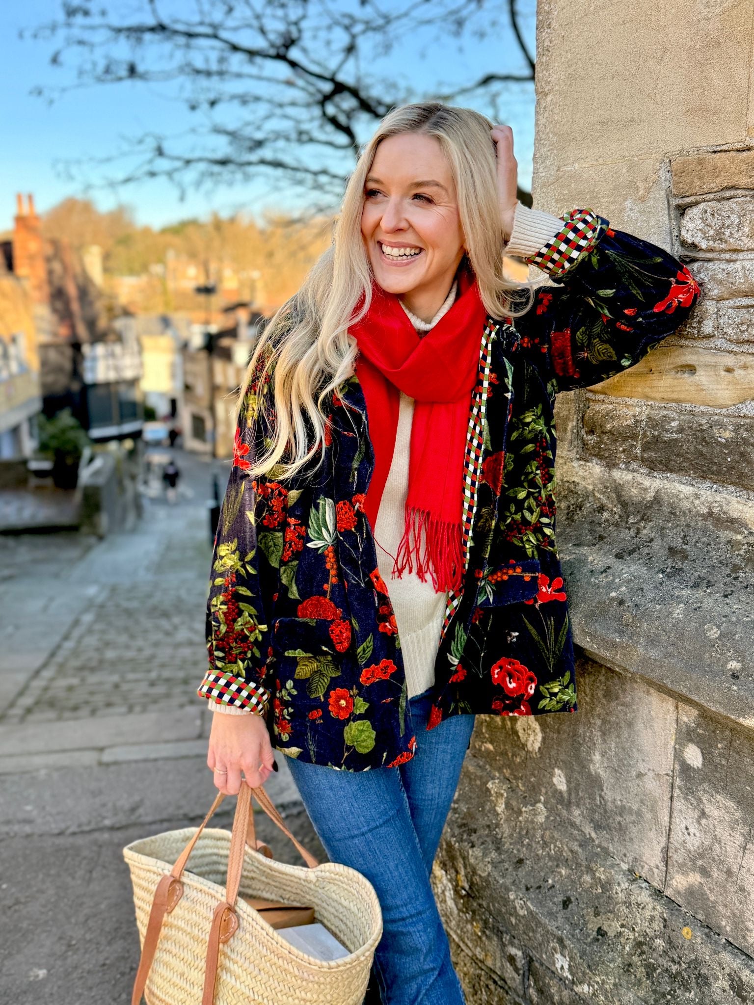 Brompton Velvet Coat - Berries