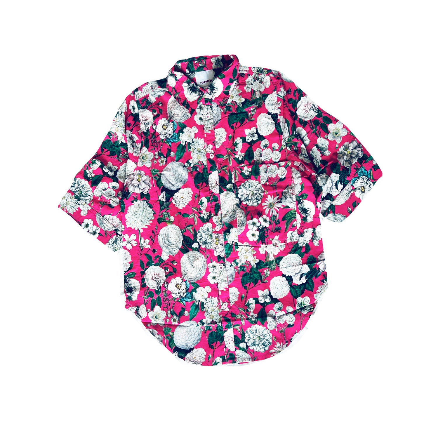 Rosehip Design Abbey cotton shirt has elbow length sleeves with a wide cuff. The hem is curved. Wear it with white jeans, shorts or one of our matching skirts.
Stand out in our vibrant Camelia Magenta design.