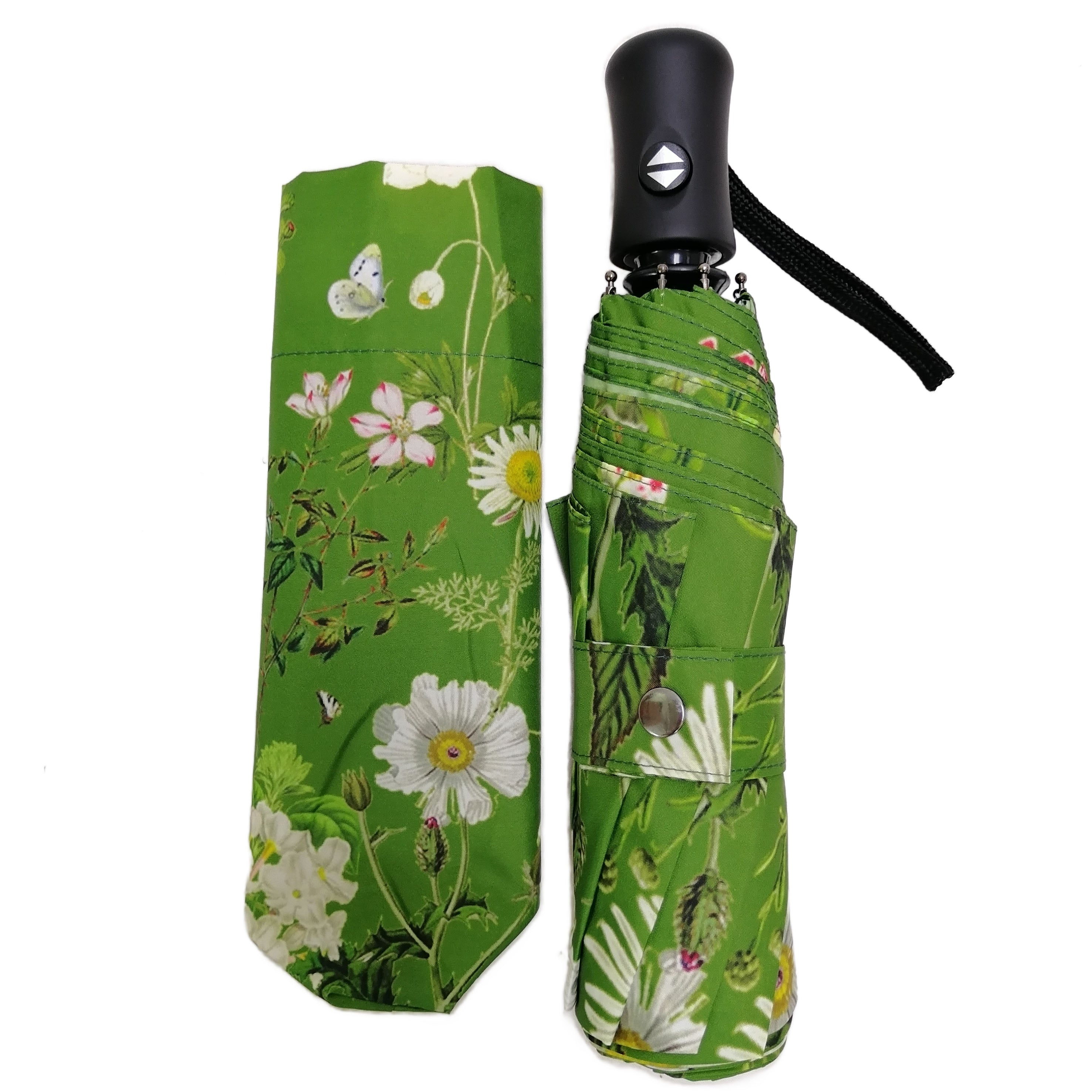 Spring Greens Windsor Parka & Heavenly Green Folding Umbrella