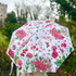 Rosehip Design Folding Umbrella is a sturdy, practical and waterproof rain umbrella with an auto pop-up button, perfectly sized for your car, bag or pocket. Beat the blues with our Sweepeas design - a vibrant mix of pinks, greens and reds.