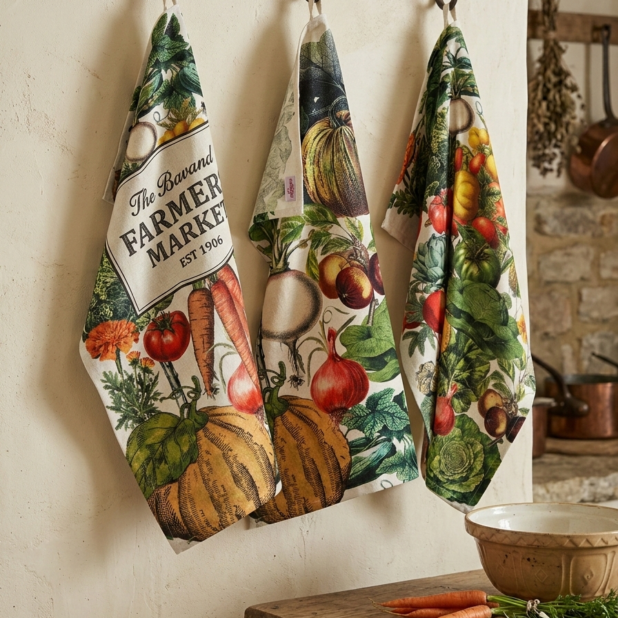 Tea Towel - Market Garden Words