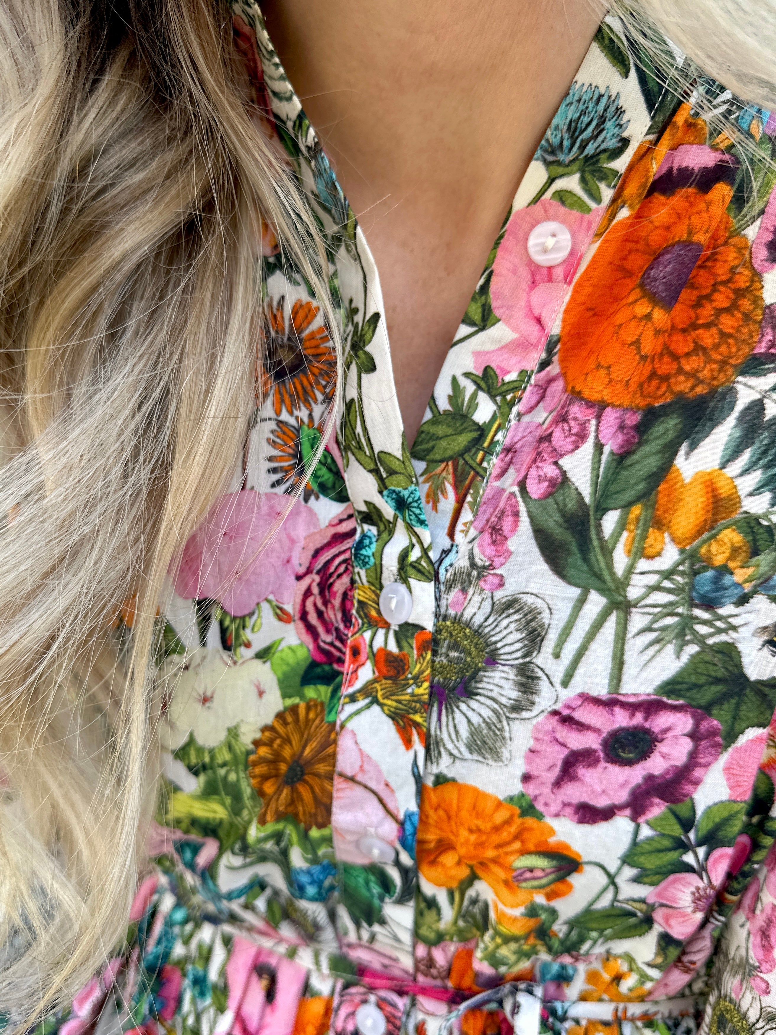 Georgie Cotton Dress - Fiesta