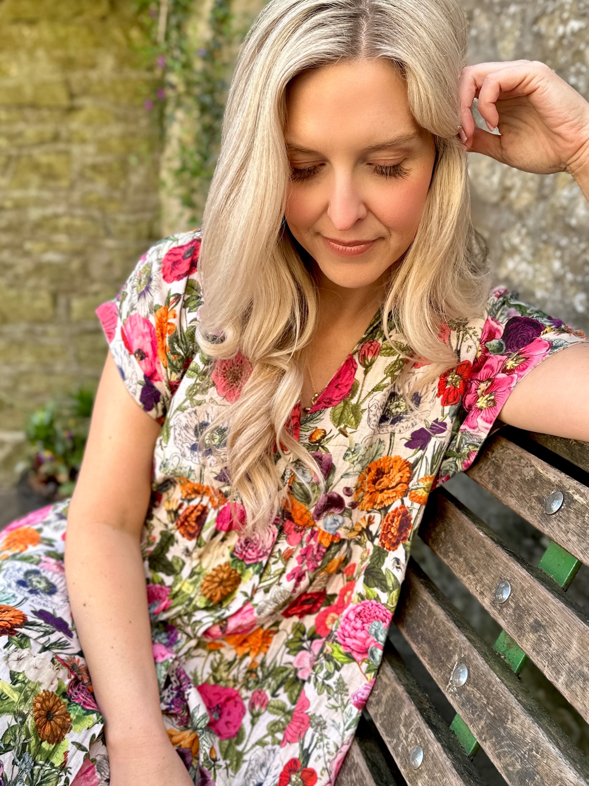 Kate Linen Dress - Carnival