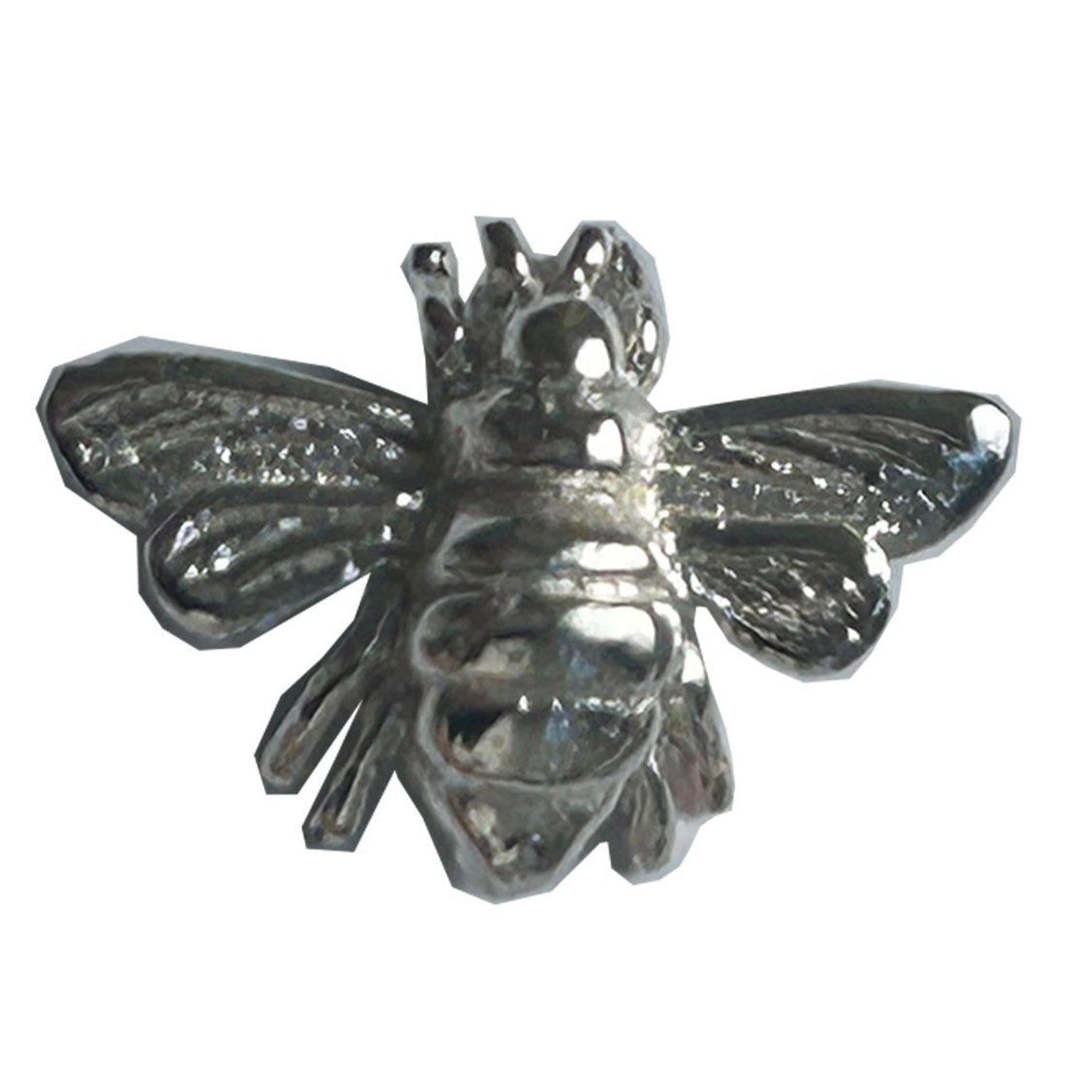 Rosehip Design Modesty Pin Bee plated in solid Silver. Stylish way to close a blouse or dress higher up. Can also be used as a decorative Brooch. Also available in Gold