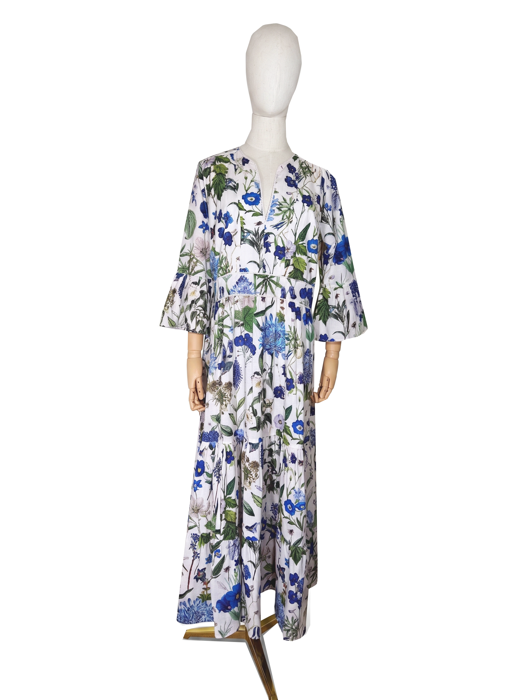 Annabel Cotton Dress - Cobalt