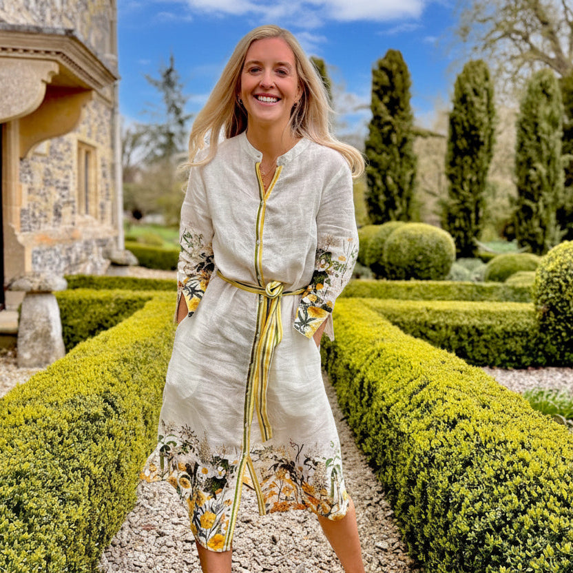Suzie Linen Dress - Sunshine