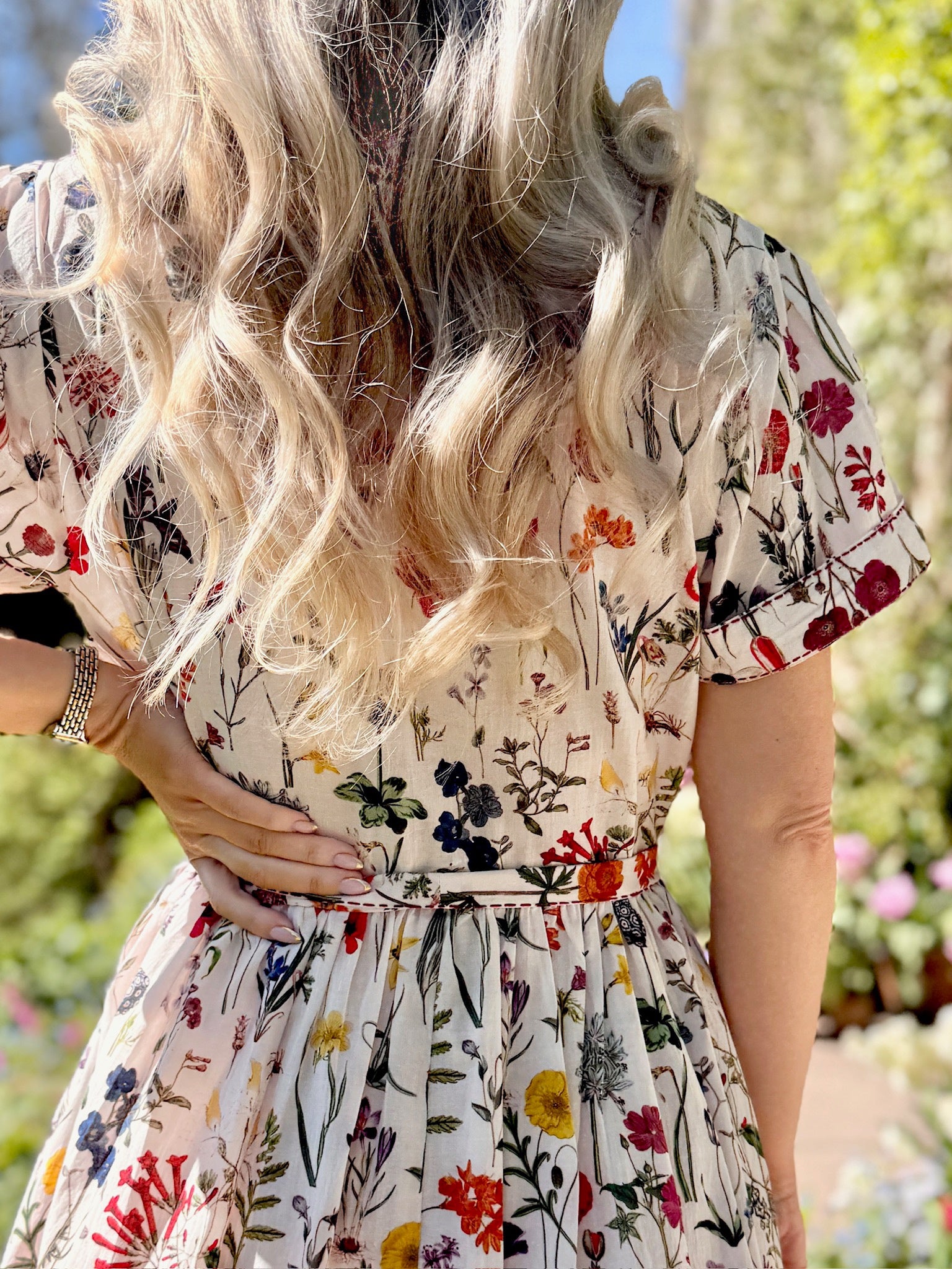 Lottie Cotton Dress - Summer Bulbs