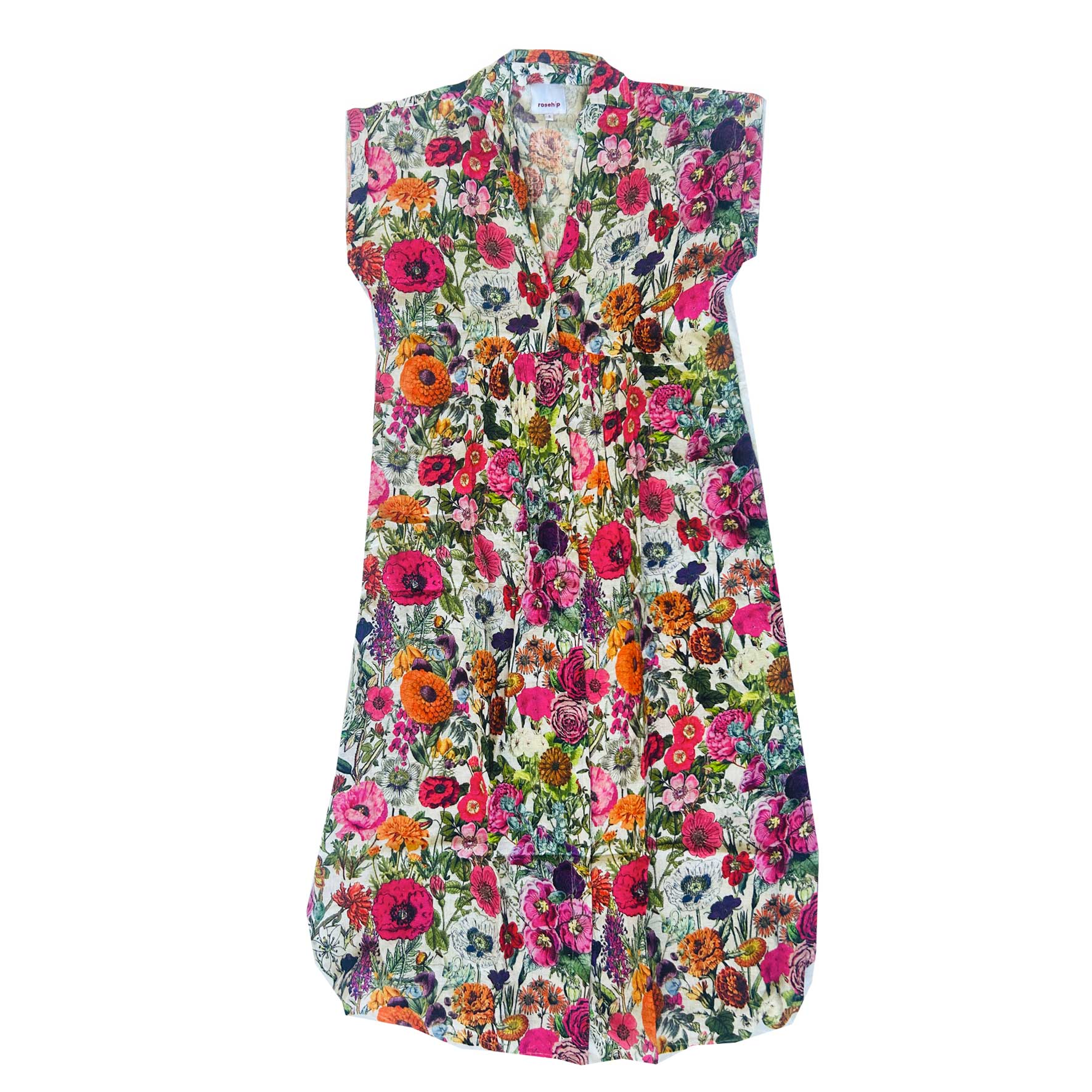Kate Linen Dress - Carnival