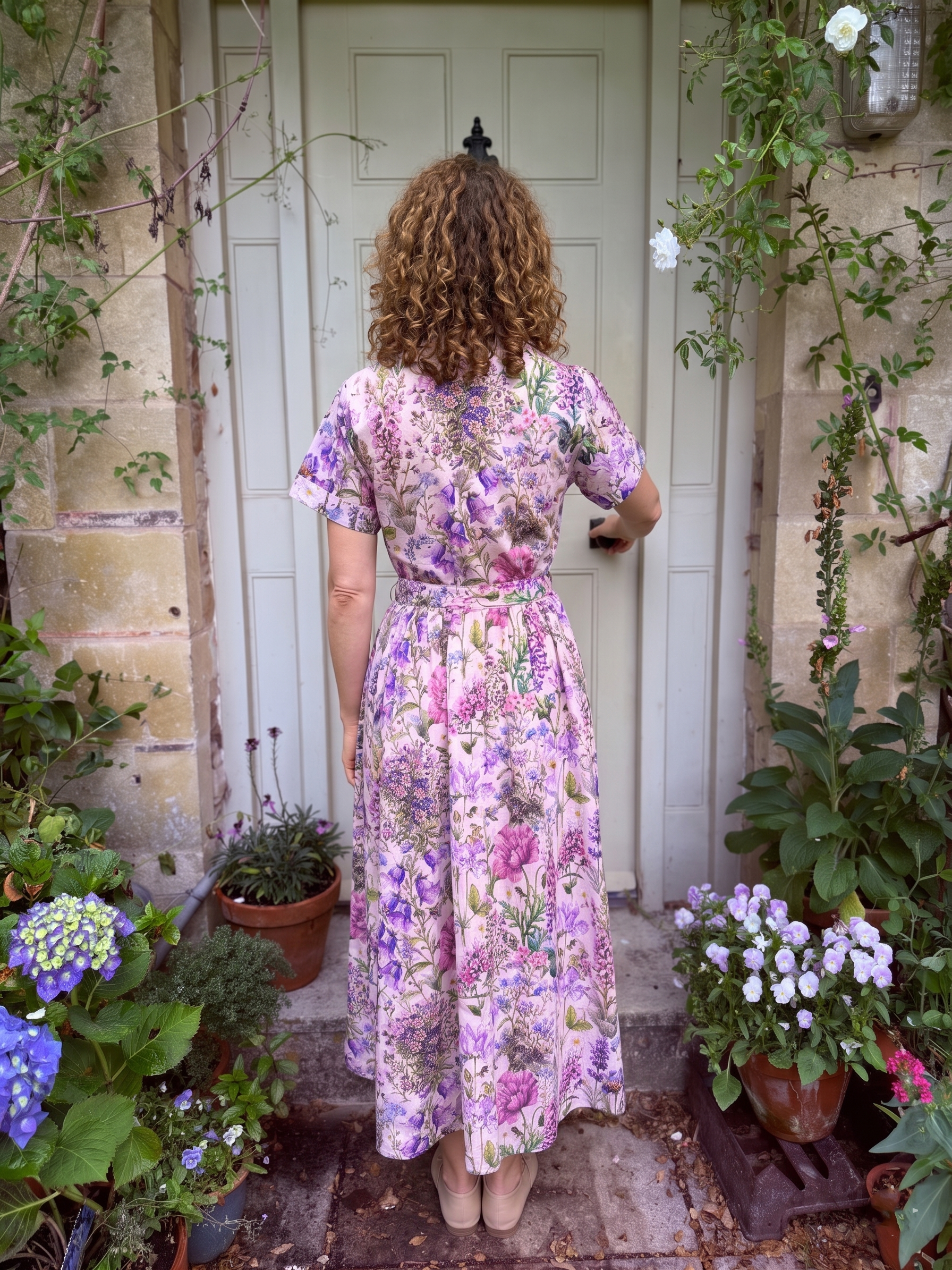 Lottie Cotton Dress - Musgrove Pink