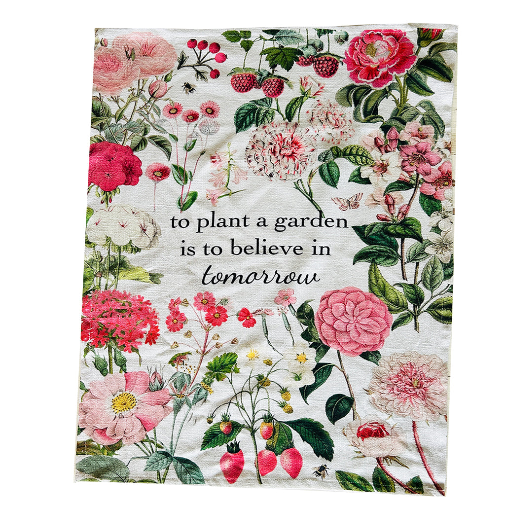 Tea Towel - Strawberry Words