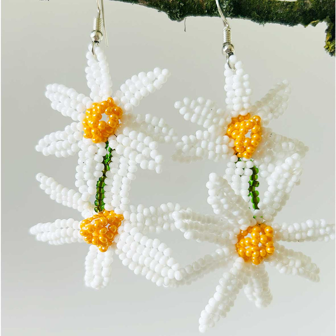 Two Daisy Earrings