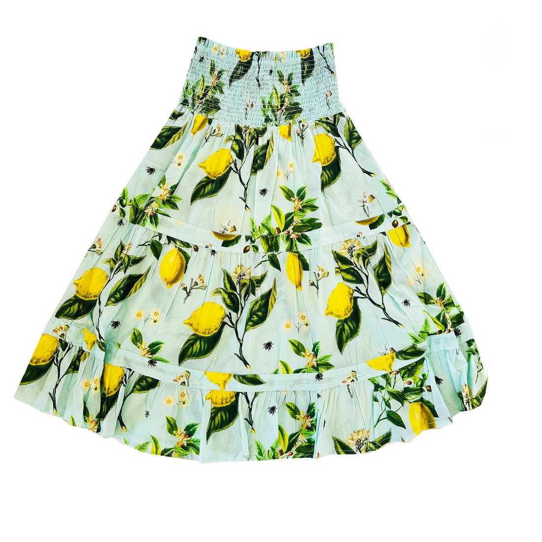 Rosehip Design Bella Cotton Skirt is a beautifully feminine, effortlessly comfortable piece. Made from soft, breathable cotton with a flattering shirred waistband to provide a flexible, comfortable fit. The tiered design adds movement &amp; a touch of romantic charm. The addition of practical pockets makes it functional &amp; stylish.
Pair with a simple tee or the coordinating Hannah Shirt. Bella is a versatile staple to bring an effortless elegance to your wardrobe. It&