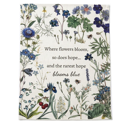 Tea Towel - Blue Wonder Words