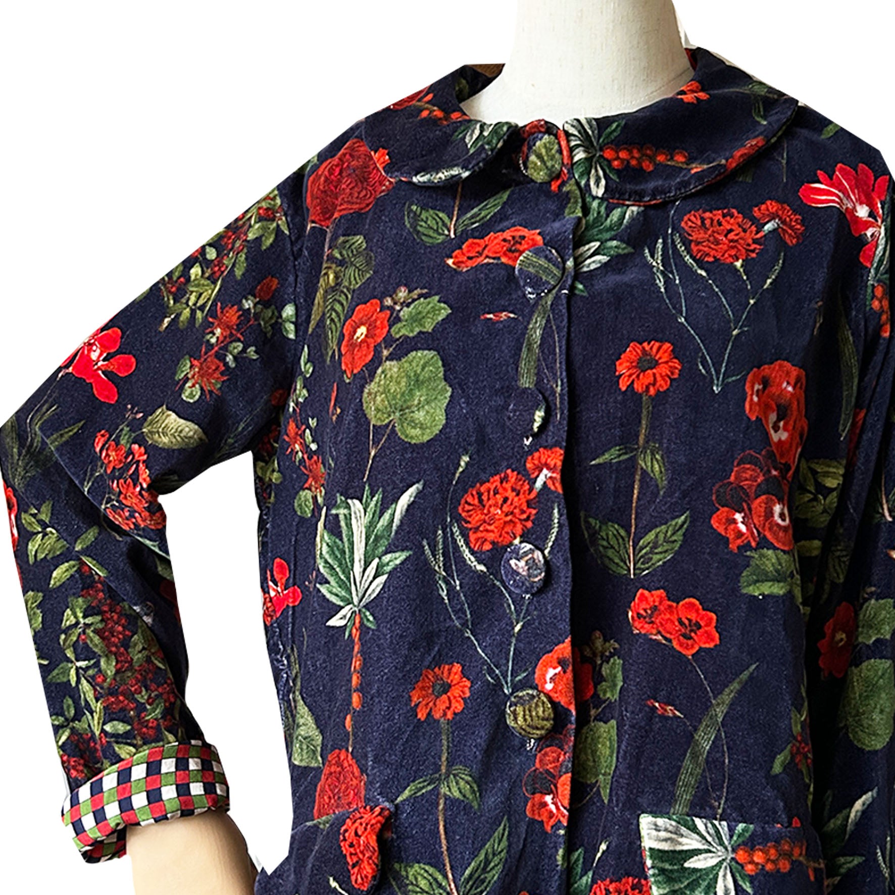 Brompton Velvet Coat - Berries