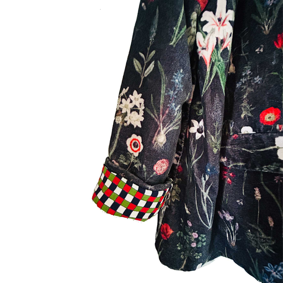 Brompton Velvet Coat - Winter Blooms