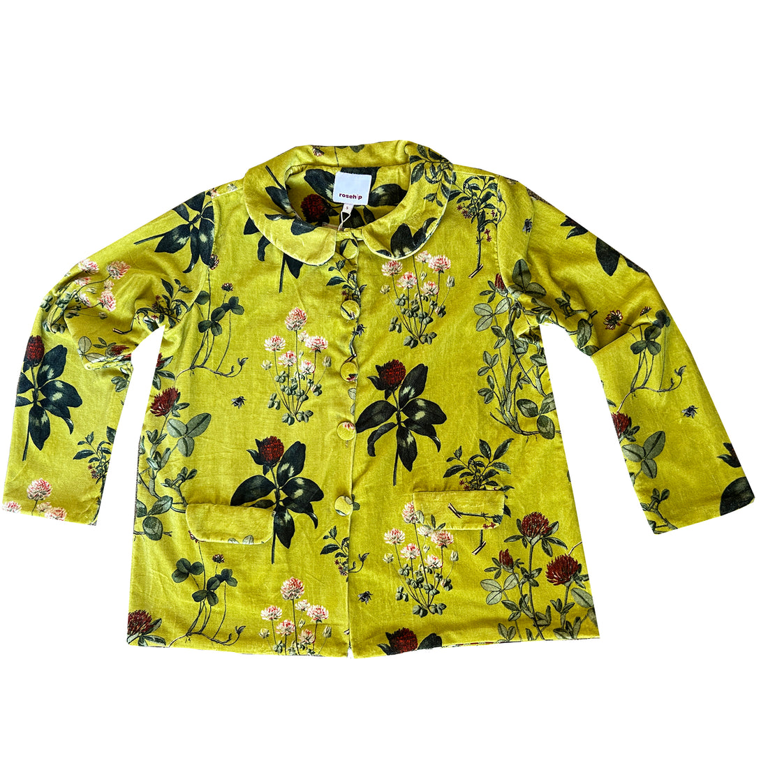 Brompton Velvet Coat - Flora Olive