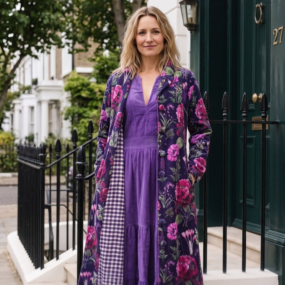 Carla Velvet Dress Coat - Irvine