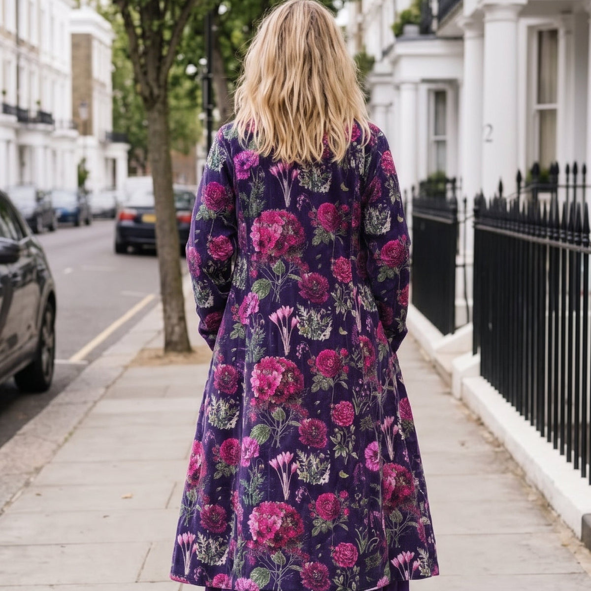 Carla Velvet Dress Coat - Irvine