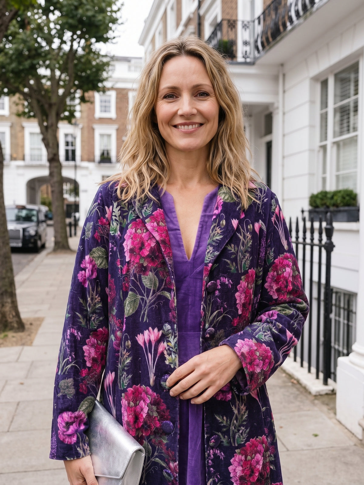 Carla Velvet Dress Coat - Irvine