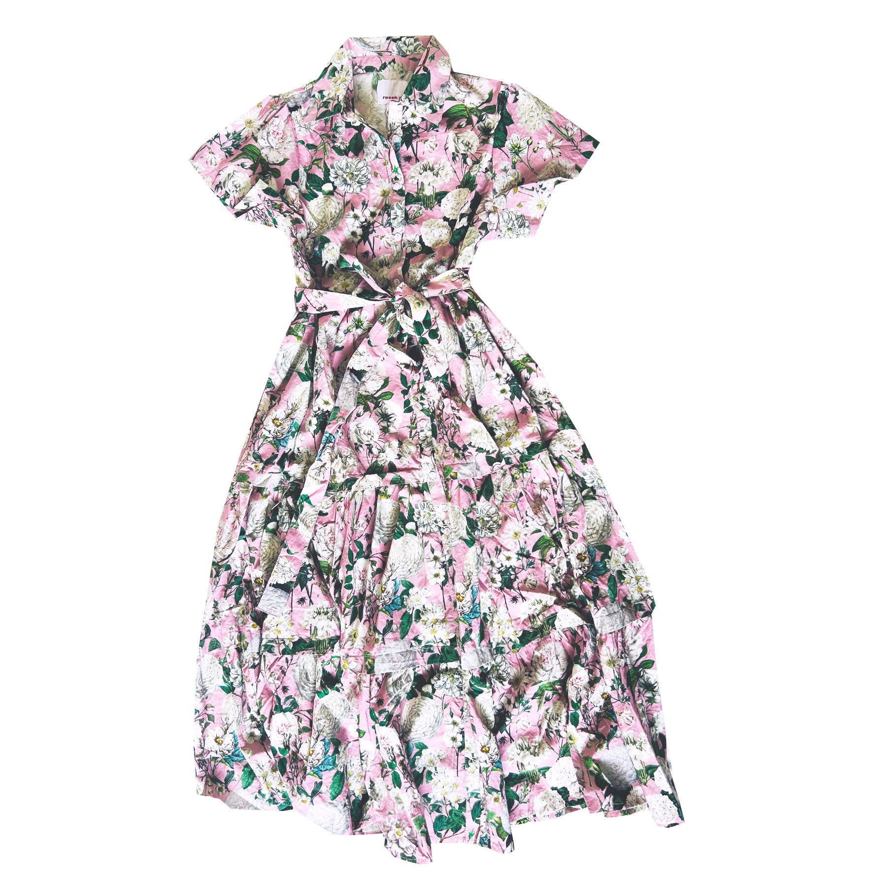 The Rosehip Design Grace Cotton Dress is a maxi style dress made of 100% Cotton Poplin.

Stylishly designed with buttons down the front, a tuck between tiers, short sleeves, and of course, side pockets.
