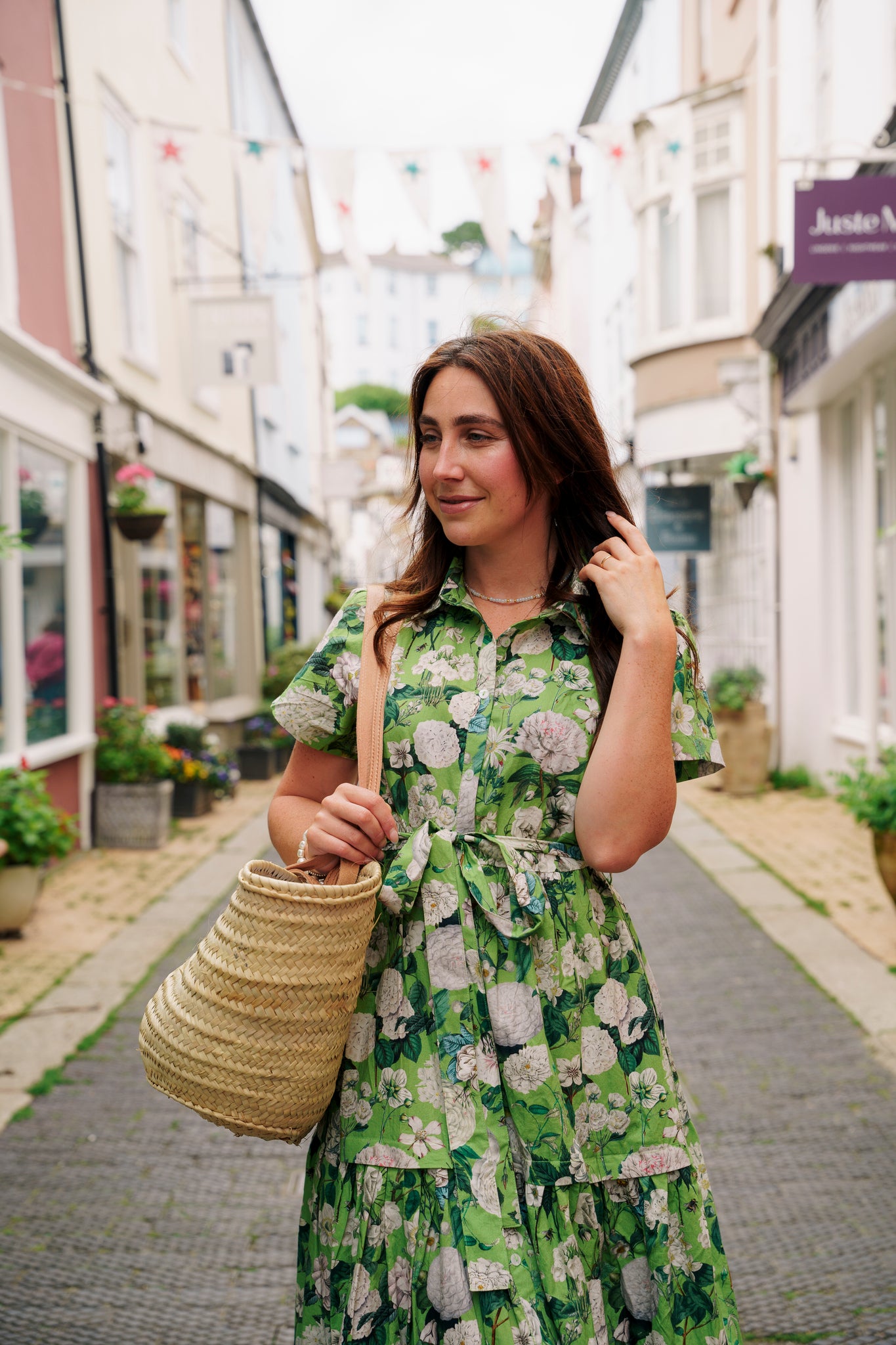 The Rosehip Design Grace Cotton Dress is a maxi style dress made of 100% Cotton Poplin.

Stylishly designed with buttons down the front, a tuck between tiers, short sleeves, and of course, side pockets.
