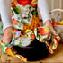 This fun heart-shaped oven glove from Rosehip Design is a stylish and practical floral essential for any kitchen.
Crafted from heat-resistant 100% cotton, this useful accessory provides a comfortable, secure grip and lasting durability.
The vibrant floral themed design and a convenient hanging loop make it the perfect blend of elegance and functionality.
Matching Tea Towels and Aprons are also available.