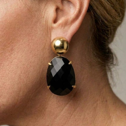 Black Onyx Earrings