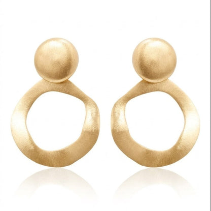 Battered hoop earrings