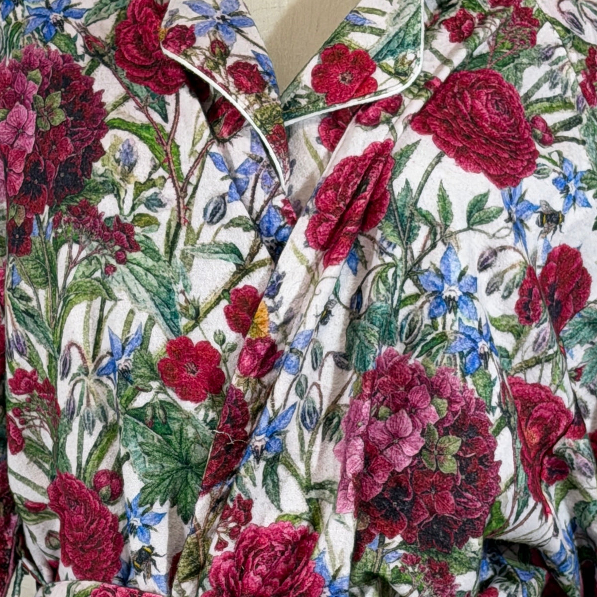 Dressing Gown - Raspberry Rose