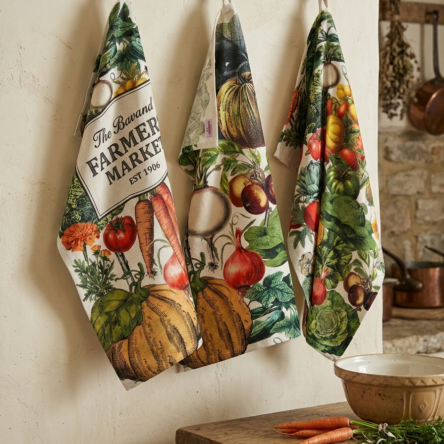 Tea Towel - Market Garden One