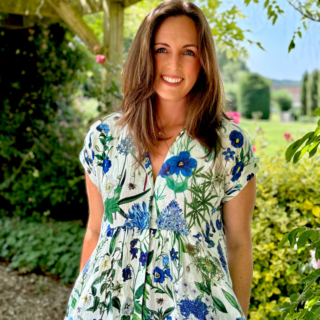 The popular Kate Linen dress is back in stock with one minor adjustment - we&