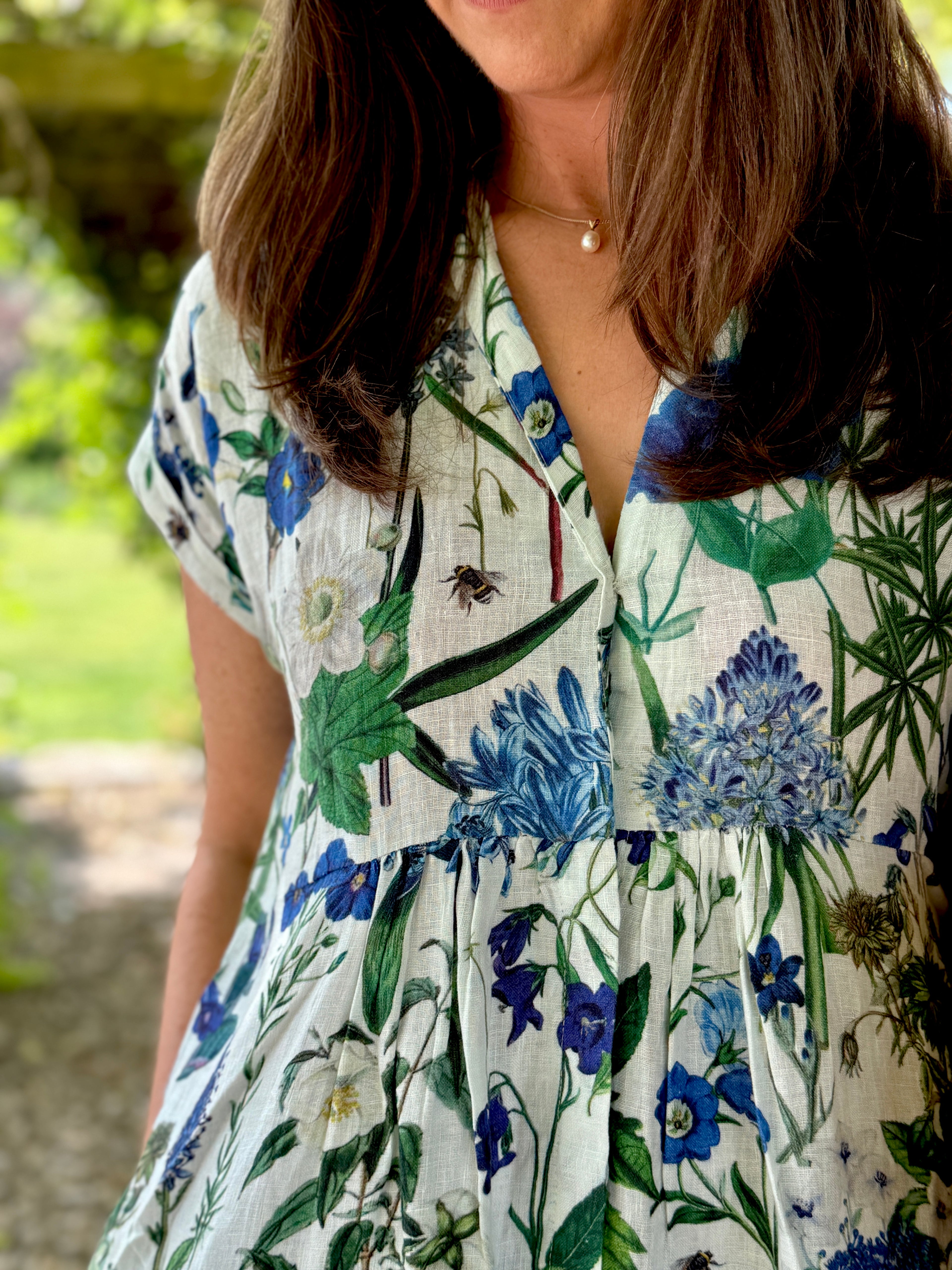 The popular Kate Linen dress is back in stock with one minor adjustment - we&