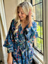 Rosehip Design Kimono is a fabulous long cotton voile robe, printed in our bold Horsley Navy design. They are generously sized and designed to be ankle length. Made from delicate, soft 100% Indian cotton packaged in a matching cotton bag - lovely for gifting!