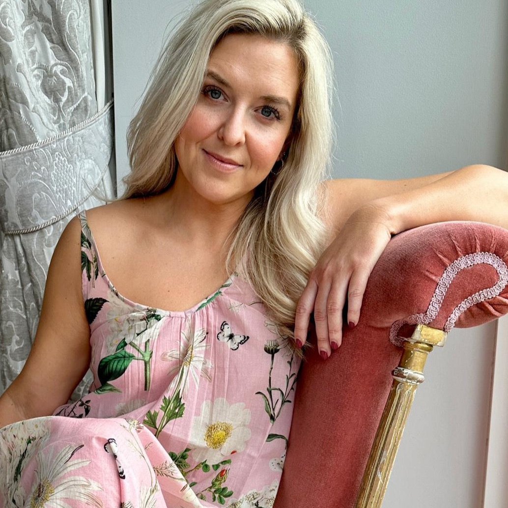 Rosehip Design Long Strappy Nighties look beautiful in our calming Heavenly Rose print on 100% Cotton Voile. The Nighties are loose and comfortable to sleep in with an elasticated back and adjustable straps.