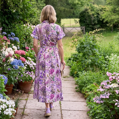 Lottie Cotton Dress - Musgrove Pink