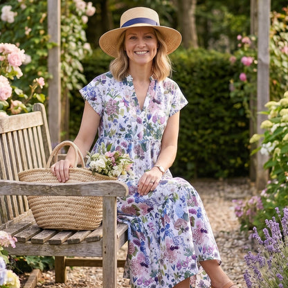 Olivia Cotton Dress - Petals