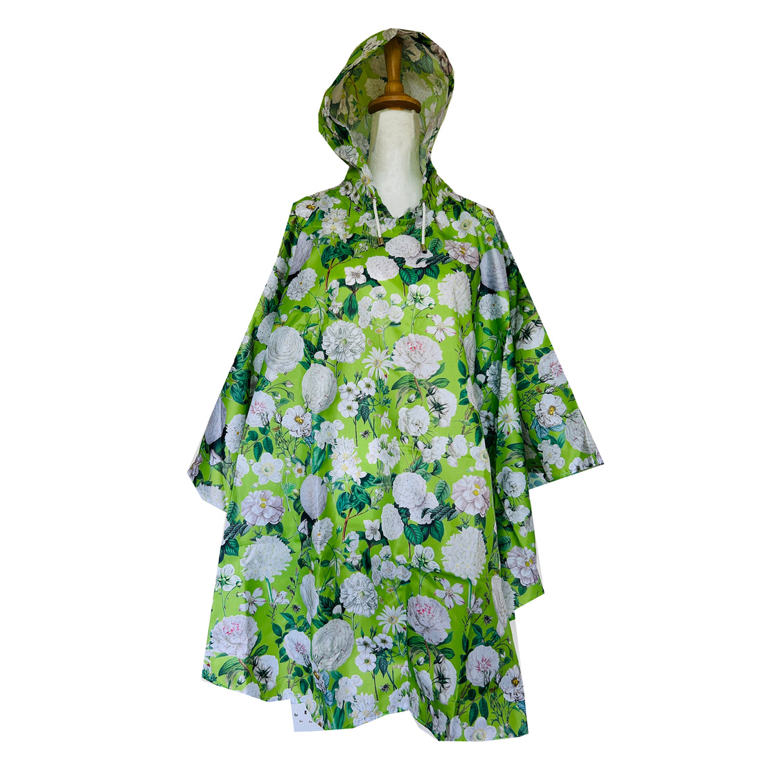 Rosehip Design Rain Poncho is a stylish and practical solution for rainy days, combining fashion with functionality in our verdant Camelia Verde design. Made from lightweight, waterproof material, these ponchos are designed for easy portability, folding neatly into a compact drawstring bags. Ideal for on-the-go use, the Rosehip Rain Poncho ensures you stay dry without sacrificing style.