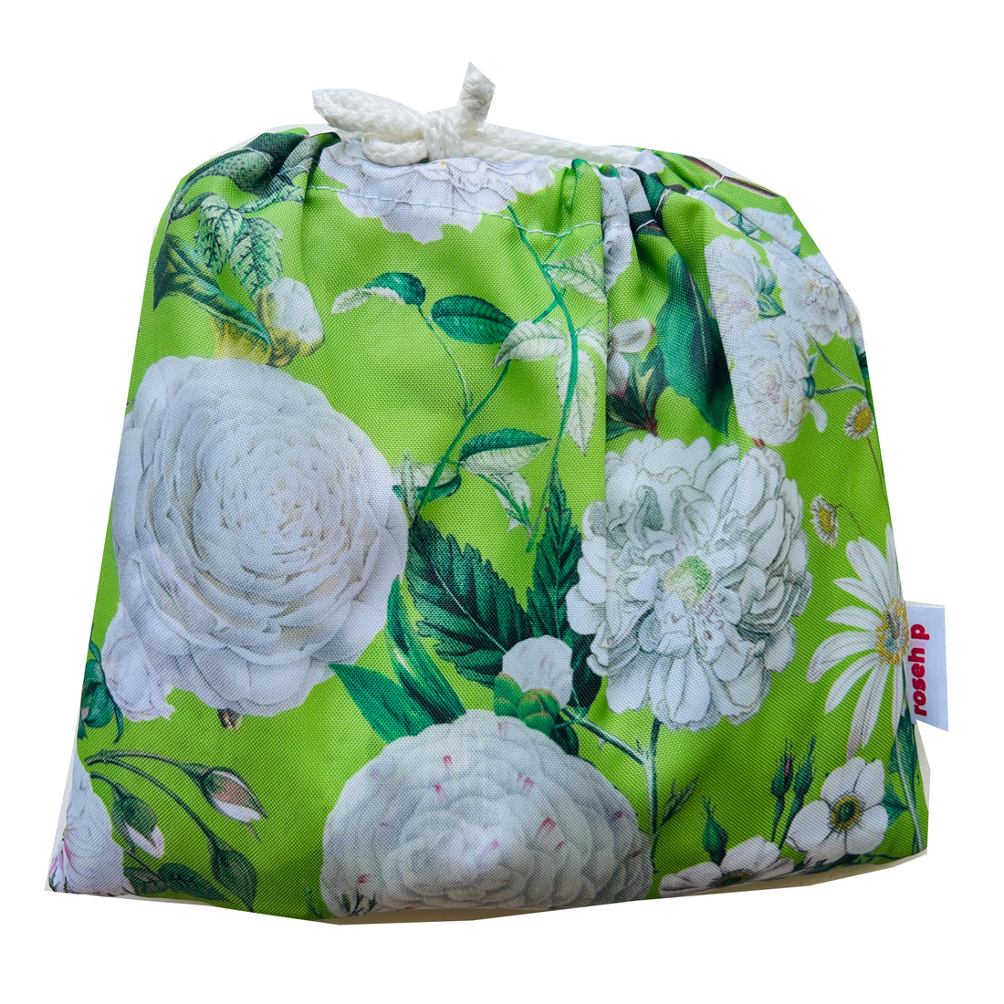 Rosehip Design Rain Poncho is a stylish and practical solution for rainy days, combining fashion with functionality in our verdant Camelia Verde design. Made from lightweight, waterproof material, these ponchos are designed for easy portability, folding neatly into a compact drawstring bags. Ideal for on-the-go use, the Rosehip Rain Poncho ensures you stay dry without sacrificing style.