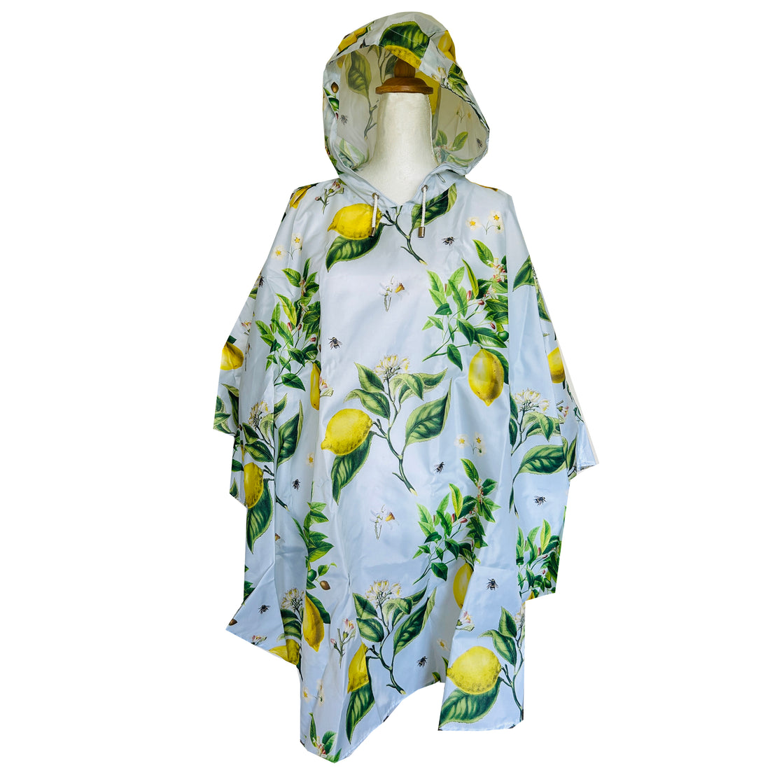 Rosehip Design Rain Poncho is a stylish and practical solution for rainy days, combining fashion with functionality in our refreshing Citrus Blue design. Made from lightweight, waterproof material, these ponchos are designed for easy portability, folding neatly into a compact drawstring bags. Ideal for on-the-go use, the Rosehip Rain Poncho ensures you stay dry without sacrificing style.