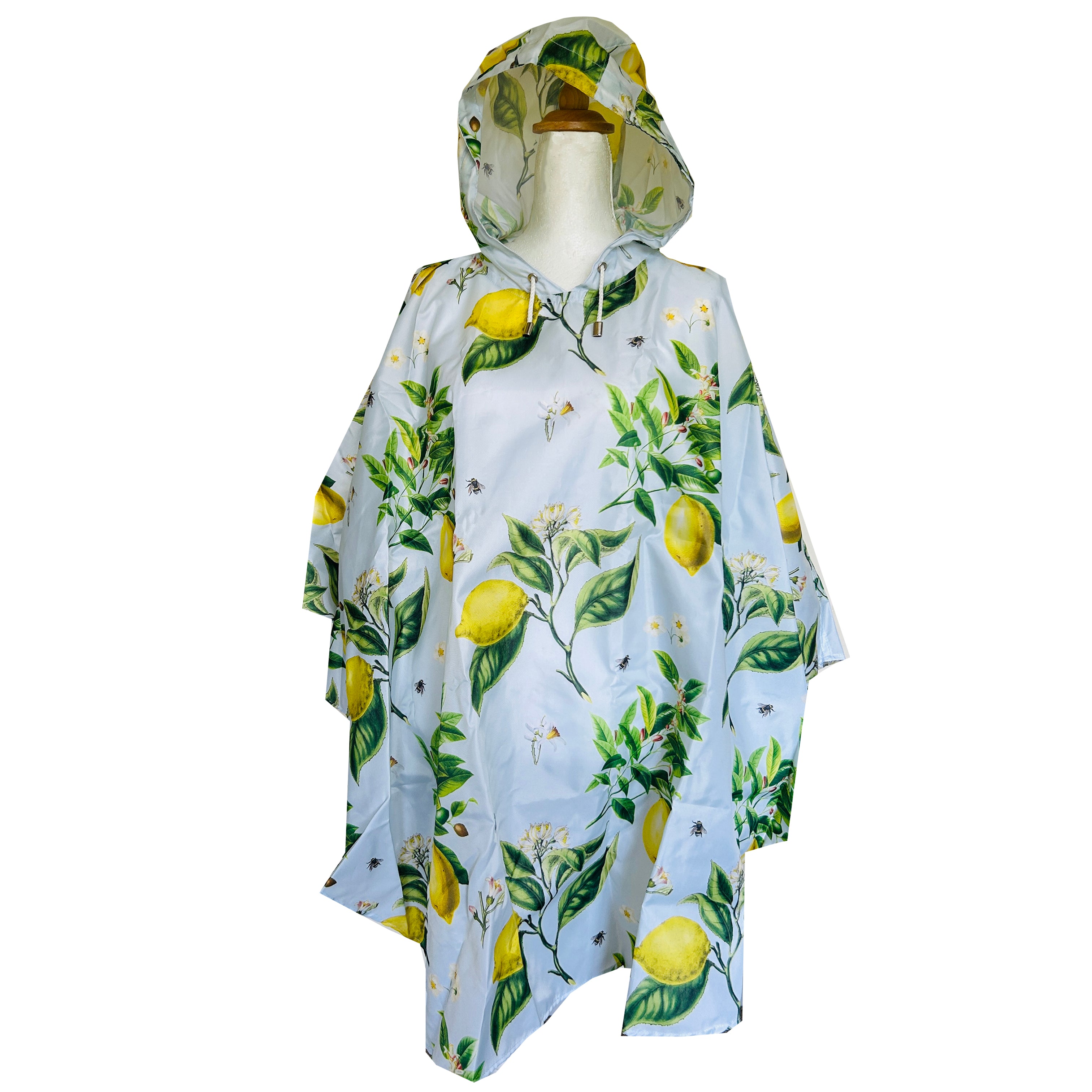 Rosehip Design Rain Poncho is a stylish and practical solution for rainy days, combining fashion with functionality in our refreshing Citrus Blue design. Made from lightweight, waterproof material, these ponchos are designed for easy portability, folding neatly into a compact drawstring bags. Ideal for on-the-go use, the Rosehip Rain Poncho ensures you stay dry without sacrificing style.