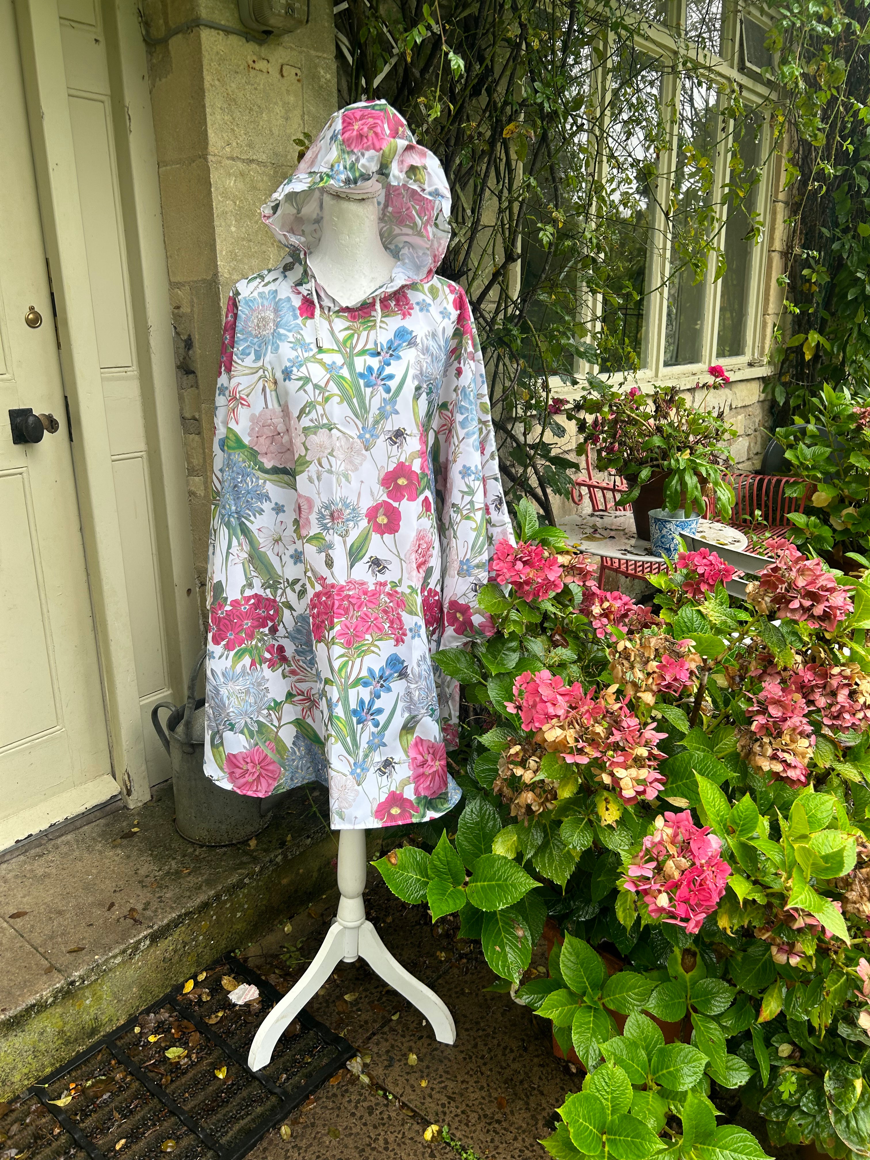 Rosehip Design Rain Poncho is a stylish and practical solution for rainy days, combining fashion with functionality in our beautiful Lavington design with it&