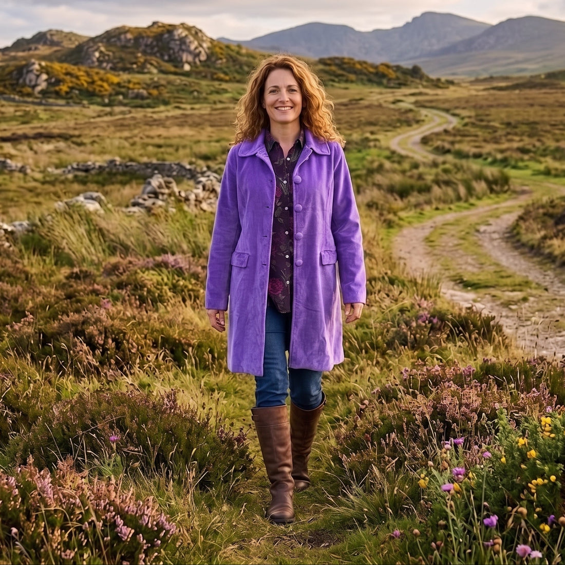 Sabrina Coat - Violet