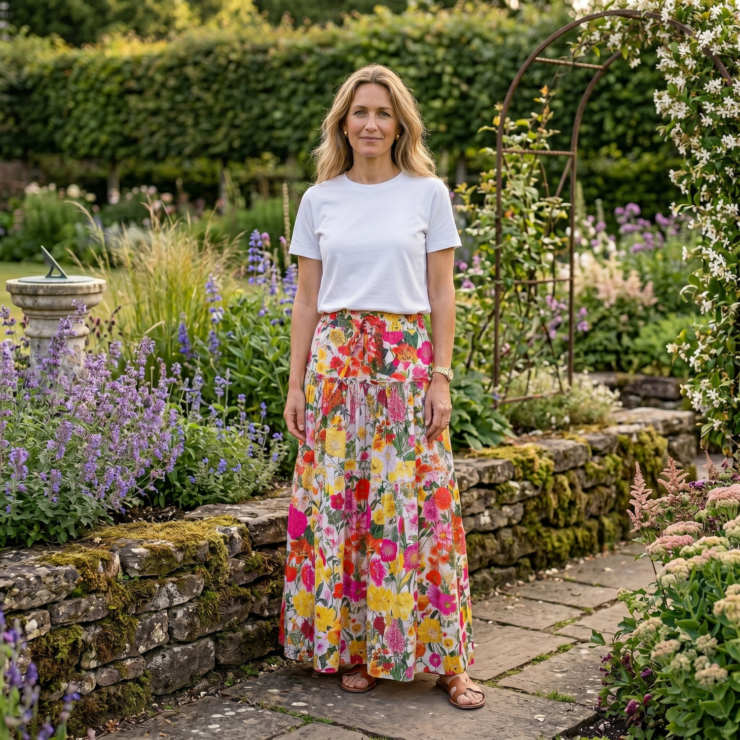 Sally Cotton Skirt - Banbury