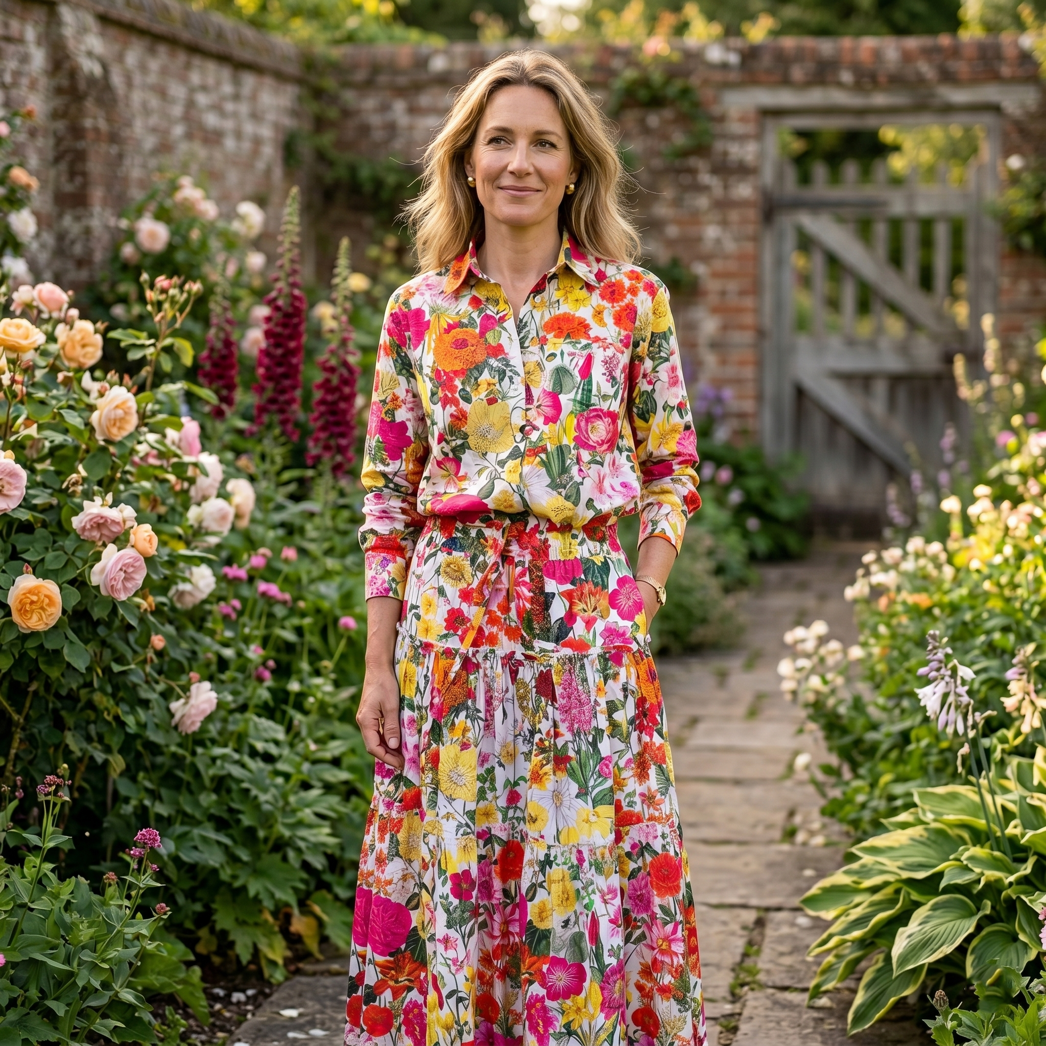Sally Cotton Skirt - Banbury