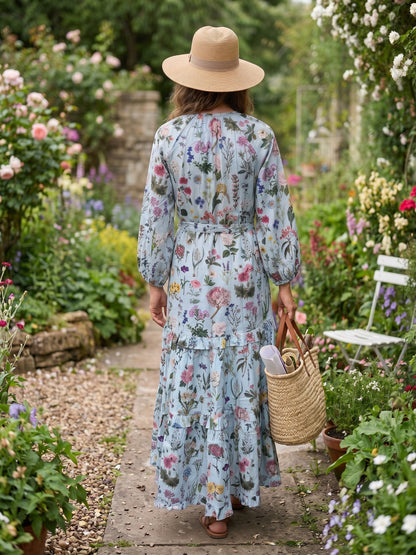 Scarlett Cotton Dress - Melbury Sky