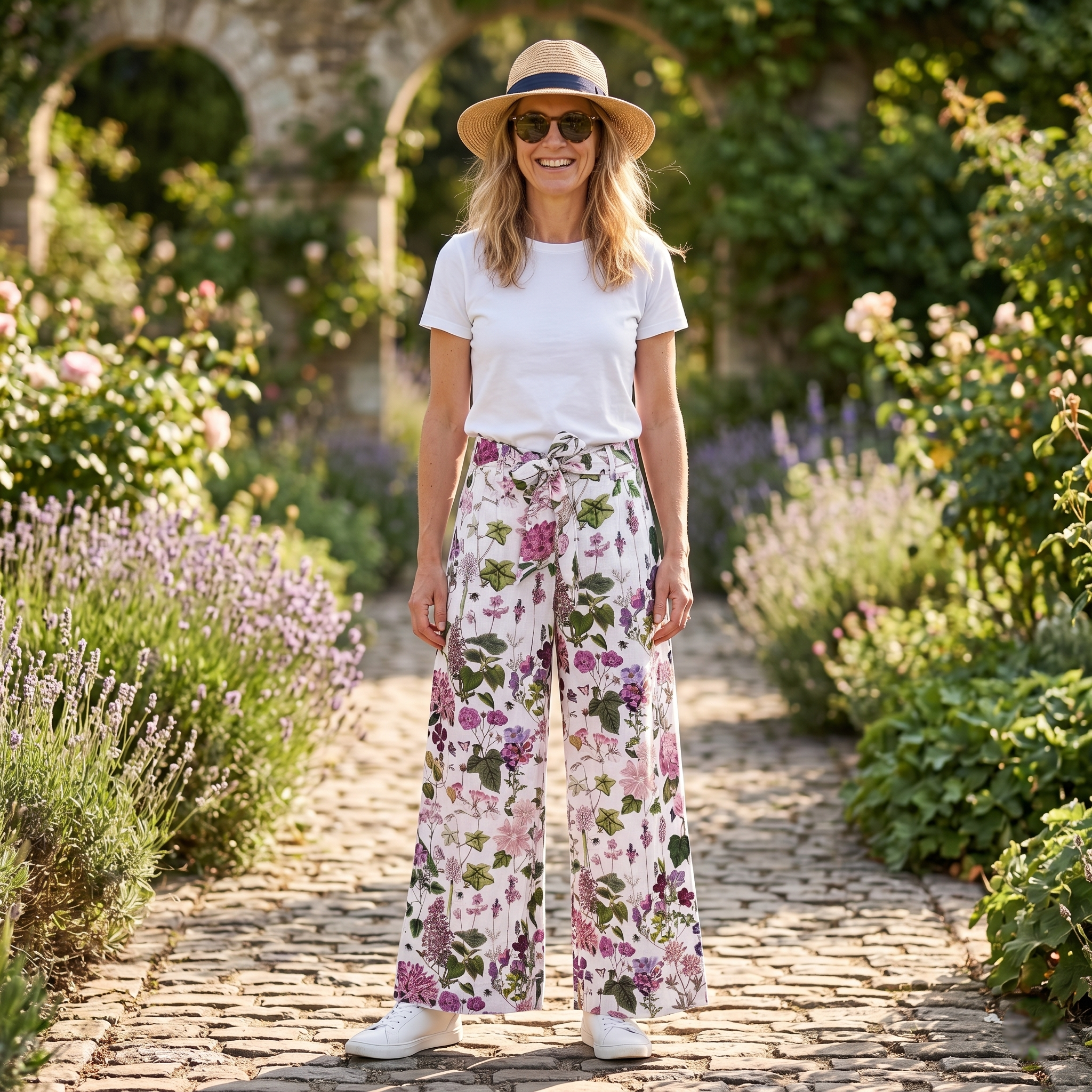 Tessa Linen Trousers - Mallow