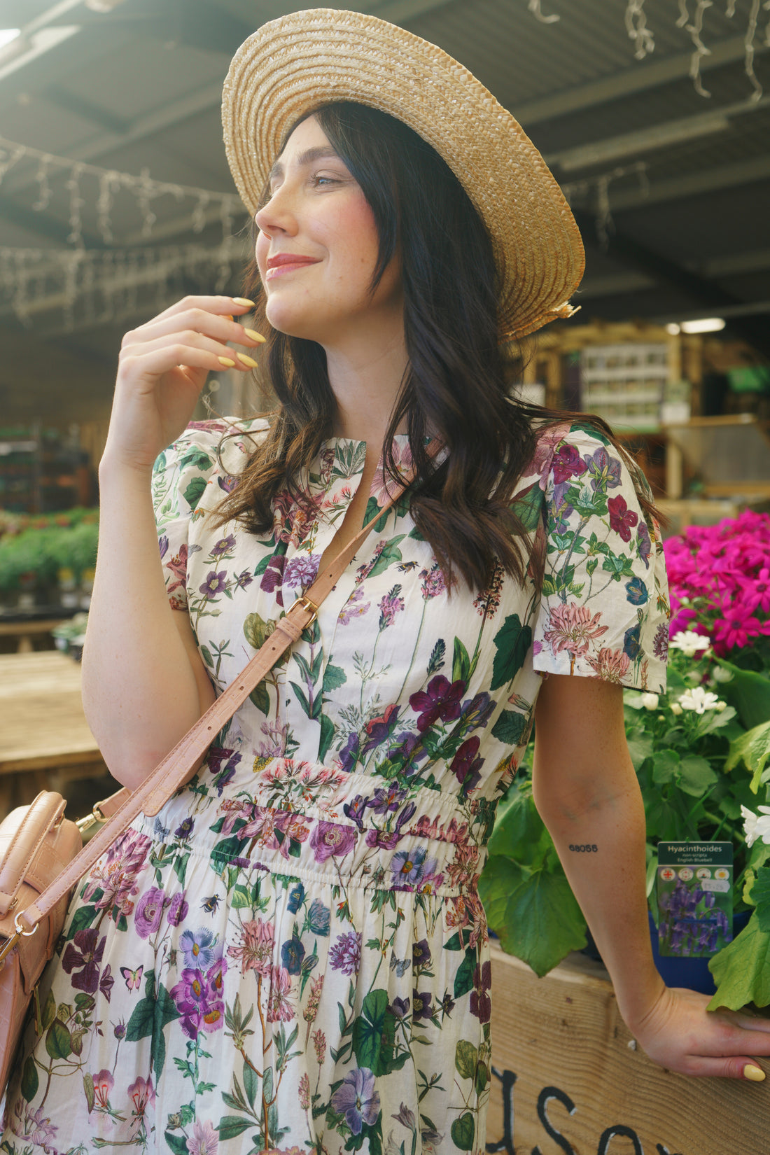 Margot Cotton Dress - Mallow