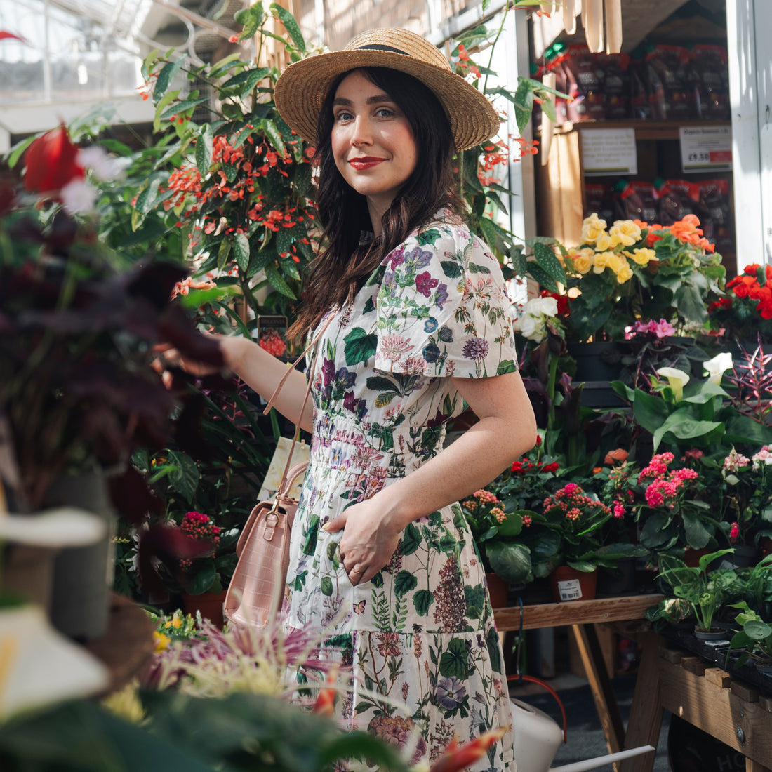 Margot Cotton Dress - Mallow