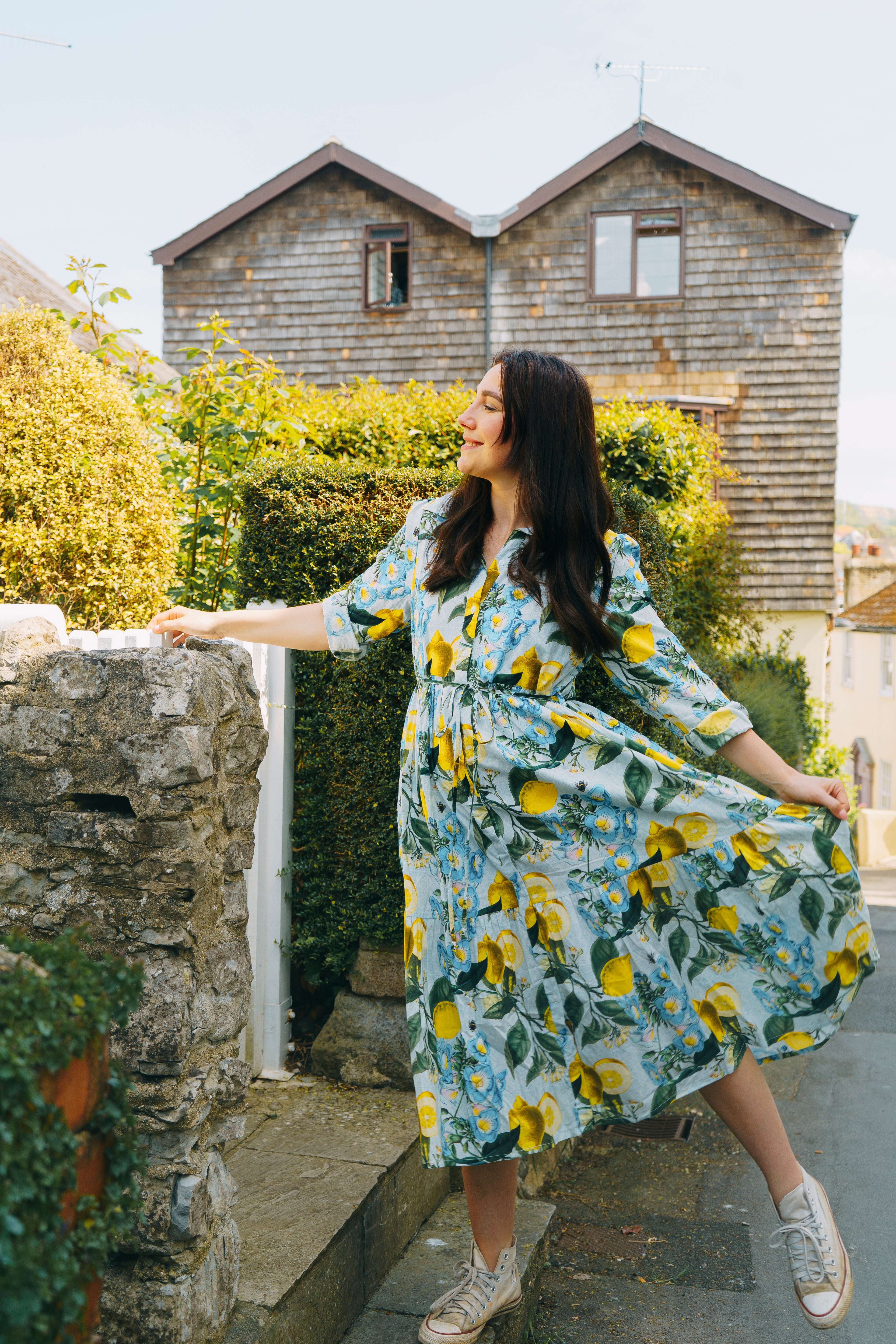 Georgie Cotton Dress - Sicily